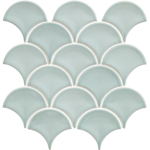Ca Pietra - Gelato Scallop Porcelain Mosaic Tile 25.9 x 27.3 x 0.6cm