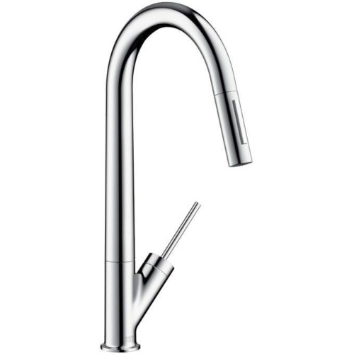 Axor - Starck Single Lever Kitchen Mixer 270 With Pull-Out Spray