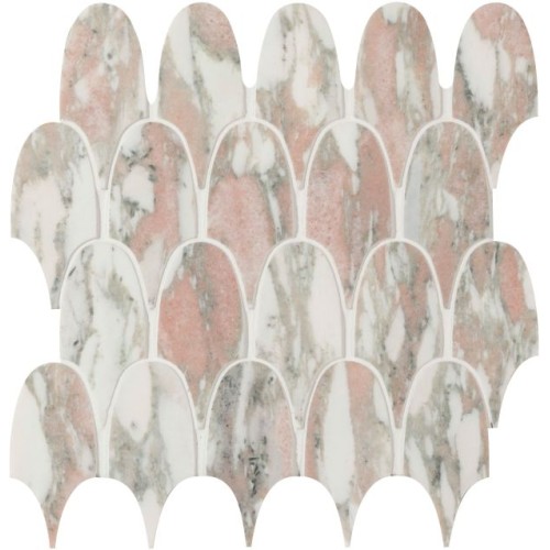 Ca Pietra - East Java Marble Plume Mosaic 30.3 x 35 x 1.0cm