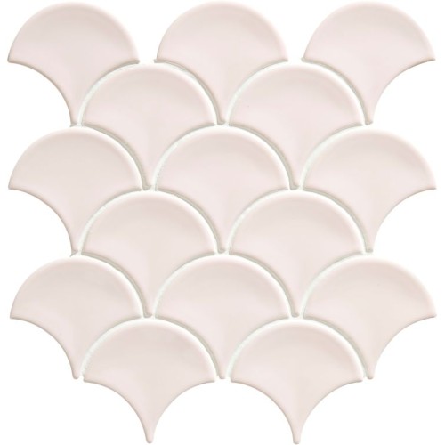 Ca Pietra - Gelato Scallop Porcelain Mosaic Tile 25.9 x 27.3 x 0.6cm