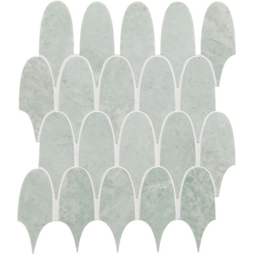 Ca Pietra - East Java Marble Plume Mosaic 30.3 x 35 x 1.0cm