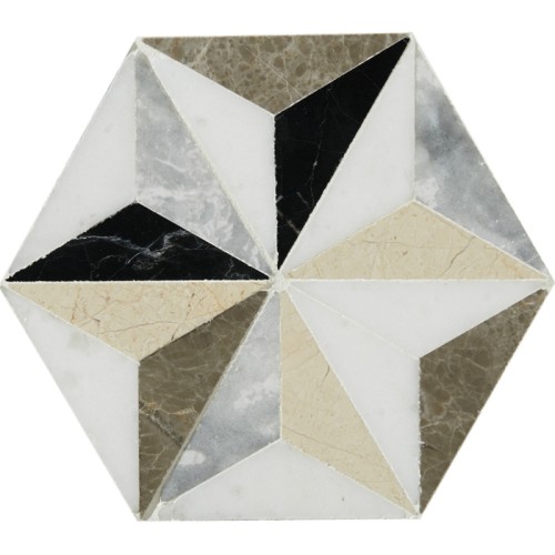 Ca Pietra - Istanbul Marble Mosaic 16.2 x 18.5 x 1.0cm