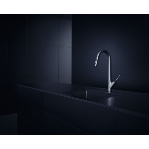 Axor - Starck Single Lever Kitchen Mixer 270 With Pull-Out Spray