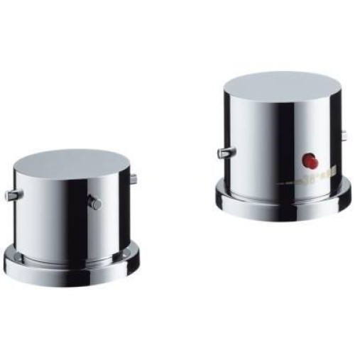 Axor - Starck 2-Hole Rim Mtd Thermostatic Bath Mixer W/Zero Handles